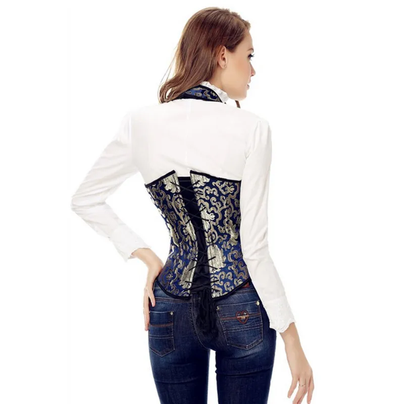 Женский корсет в стиле стимпанк с цветочным принтом | Женская одежда
