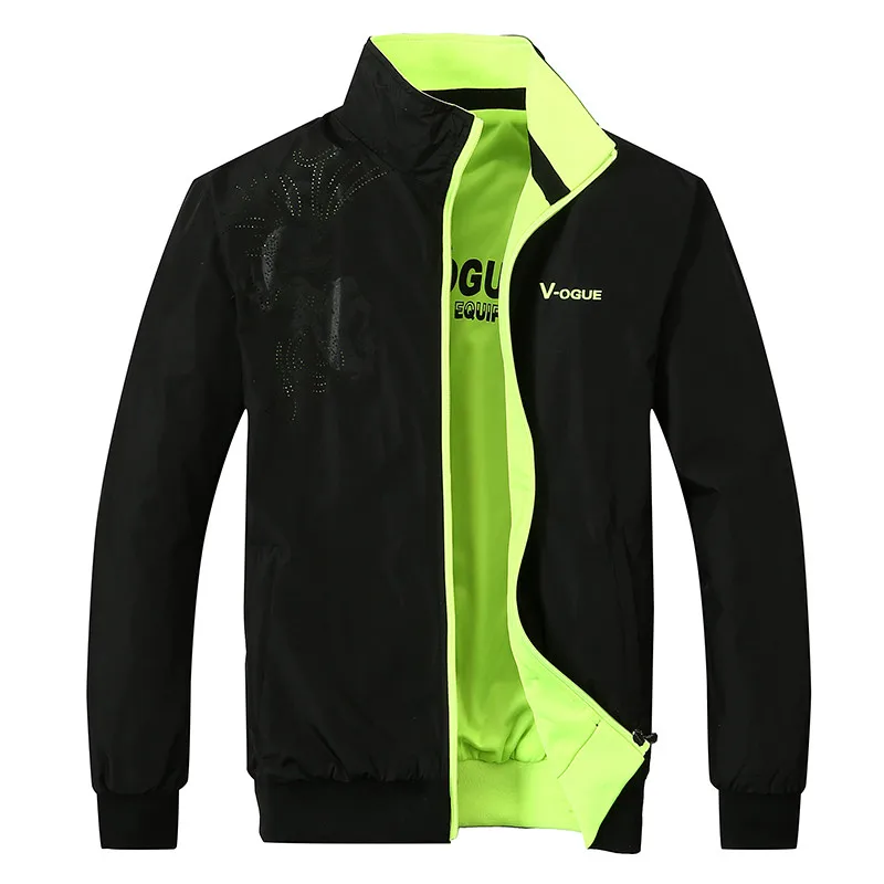 Мужская ветровка на весну осень 2018 повседневная спортивная куртка с воротником