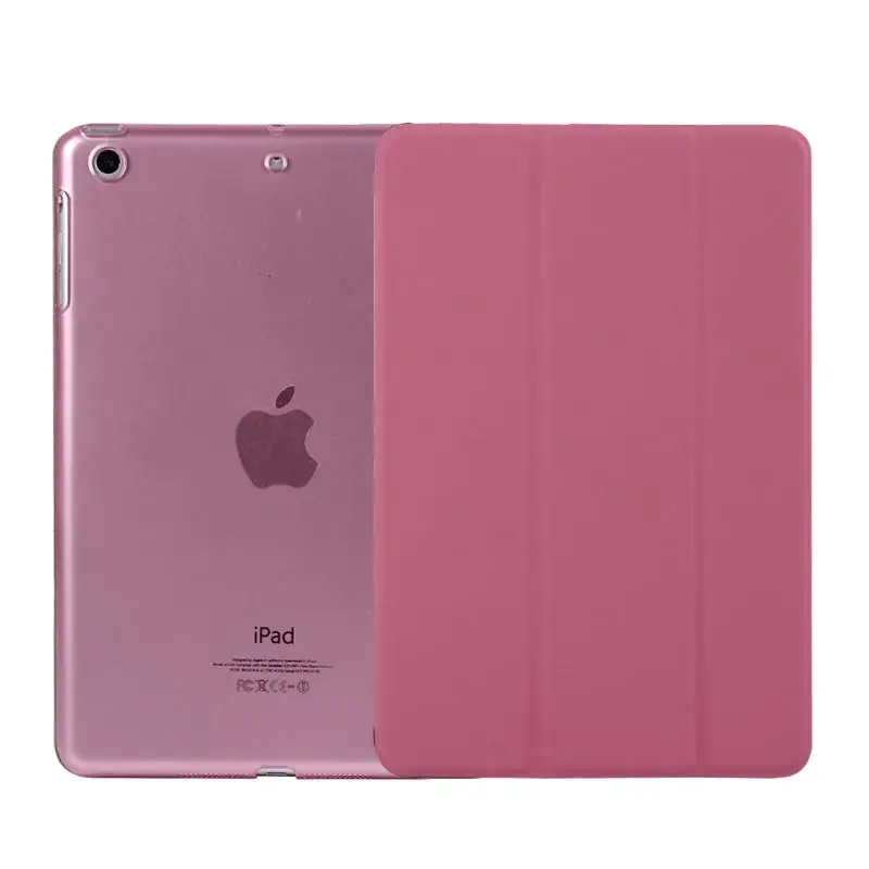 pink Роскошный ультра тонкий умный флип-чехол из искусственной кожи с магнитной подставкой для ipad air/ air2 и планшета ipad 9,7 и - Цвет: pink