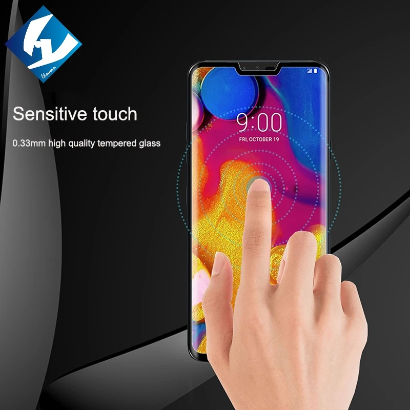 2 шт./лот 6D закаленное стекло 9h для LG V40 G7 ThinQ плюс Экран Full Cover + V30 2018 фильм двойной