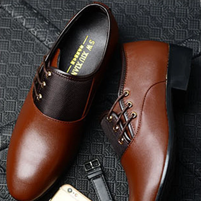Новинка кожаная мужская повседневная обувь ручной работы деловые свадебные