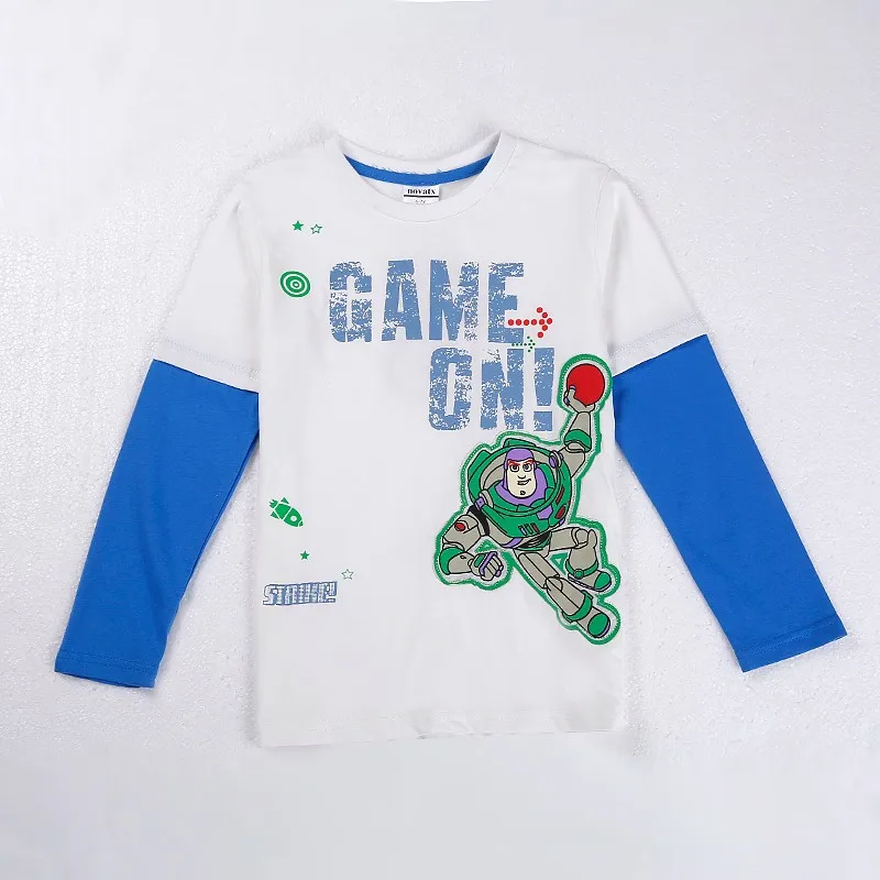 Красный синий белый одежда для мальчиков Детская футболка детские футболки