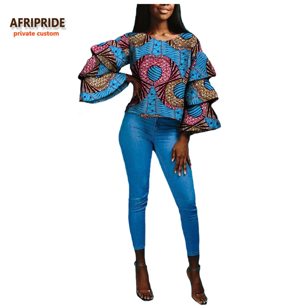 Африканская Осенняя Женская Повседневная рубашка AFRIPRIDE на заказ 3 слоя