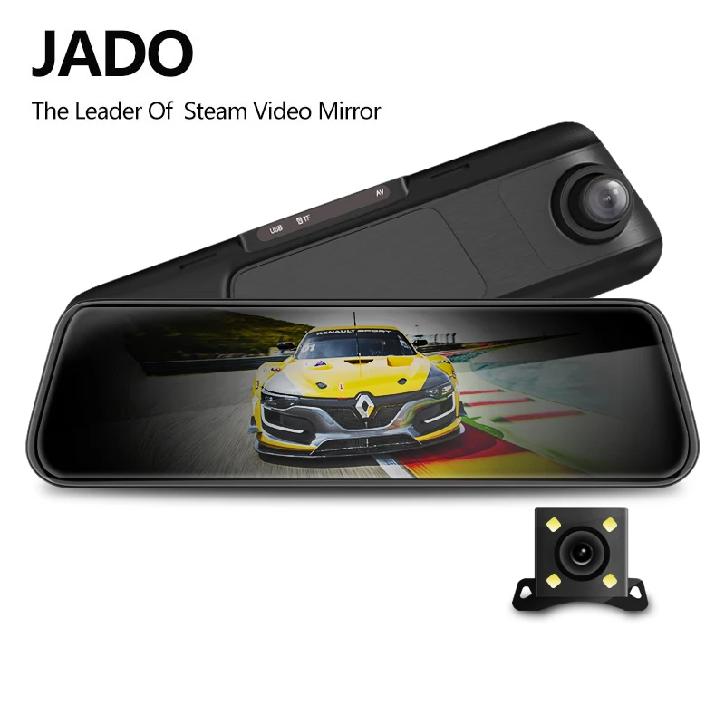 JADO A650 X4 поток зеркало заднего вида видеорегистратор Даш камера Эра avtoregistrator 10 ips сенсорный экран HD 1080P Автомобильный видеорегистратор камера ночного видения