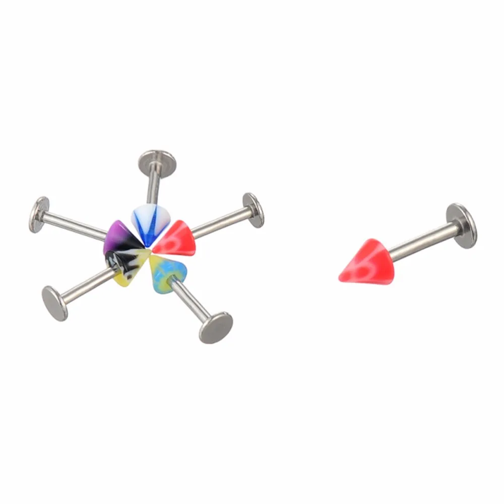 100 шт. ювелирное изделие для тела бар кольцо Ювелирное в нос Для женщин бровей