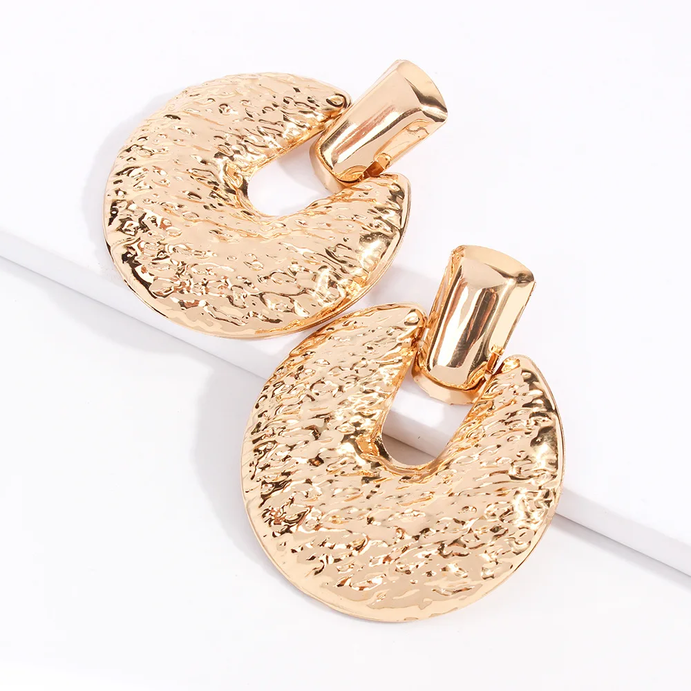 Geometric Vintage Earrings for women gold color big earrings 2018 fashion jewelry statement earings modern trendy jewellry gift | Украшения