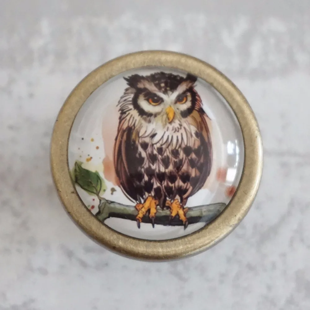 Vintage Owl Knobs Drawer Dresser Knob Handmade Cupboard Pulls Chic Kitchen Cabinet Door Handle Furniture Hardware | Обустройство дома
