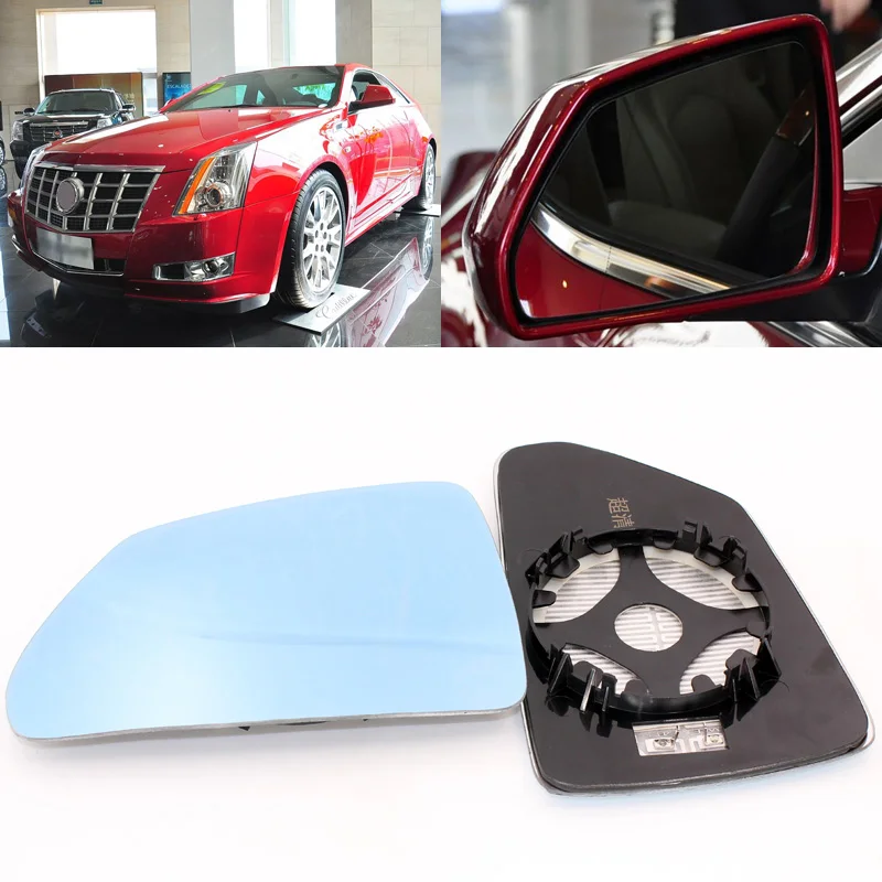 Зеркало бокового вида для Cadillac CTS 2005 2014 синее стекло с подогревом основания 1