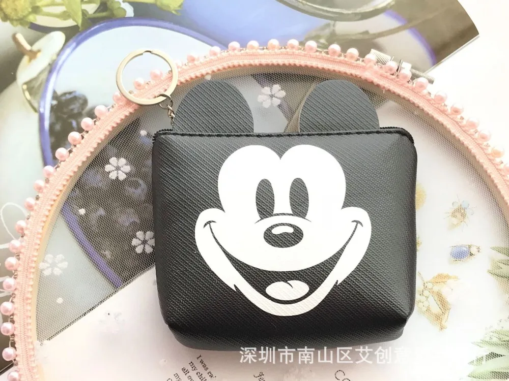 Disney с рисунком героев из мультфильмов сумка для хранения ключей монета кошелек
