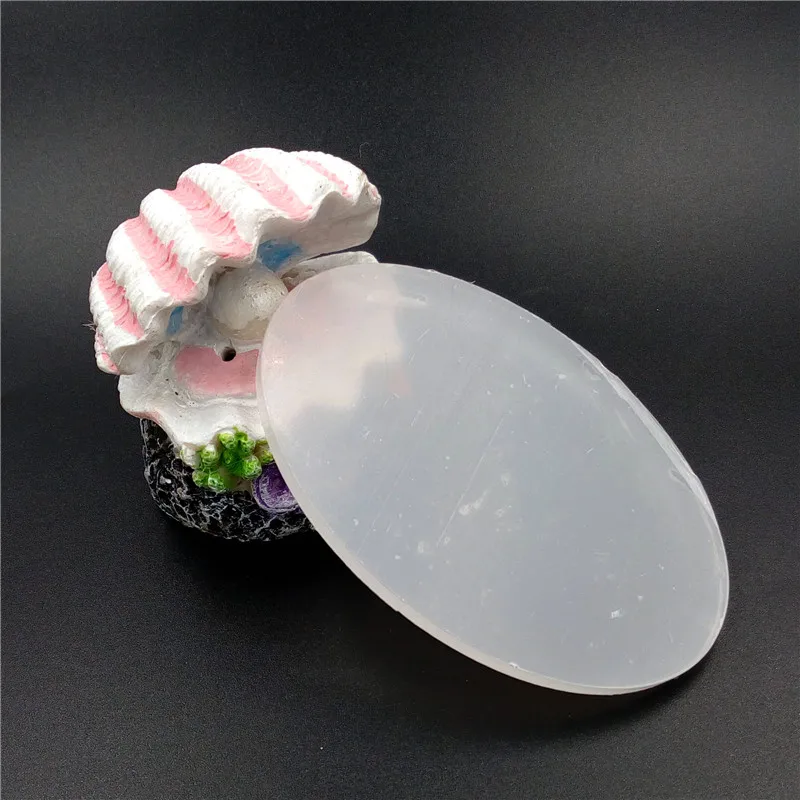 Круглый эллипс акриловые прозрачные основы подходят для 1 шт. глиняных