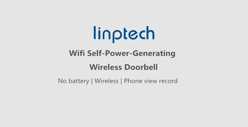 Беспроводной дверной звонок Xiaomi Mijia Linptech Wi-Fi с функцией интеллектуального управления памятью от Mijia 110-240 В переменного тока
