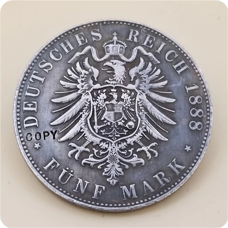 1888 немецкие штаты (пруссия) 5 монет Mark Friedrich III|Безвалютные монеты| |
