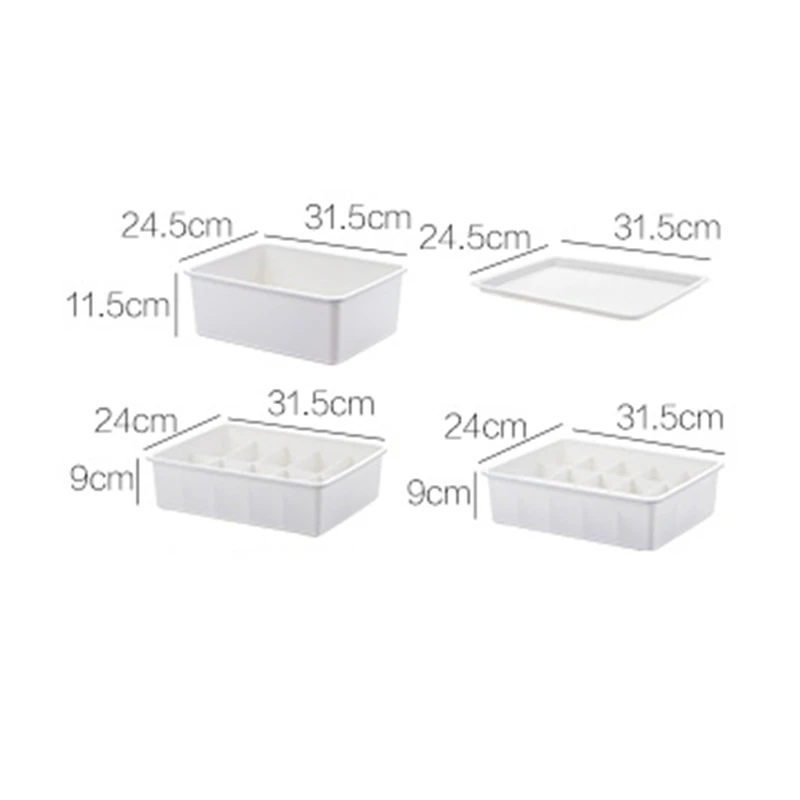 JiangChaoBo Separate Underwear Storage Box Sorting Drawer Socks Home Plastic | Дом и сад