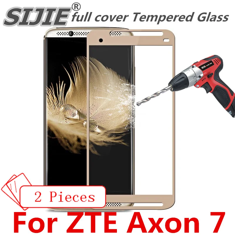 2 шт полное покрытие закаленное стекло для ZTE Axon 7 Axon7 Axon2 экран защитный смартфон