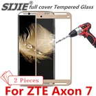 2 шт полное покрытие закаленное стекло для ZTE Axon 7 Axon7 Axon2 2 экран защитный смартфон на упрочненной рамке все края