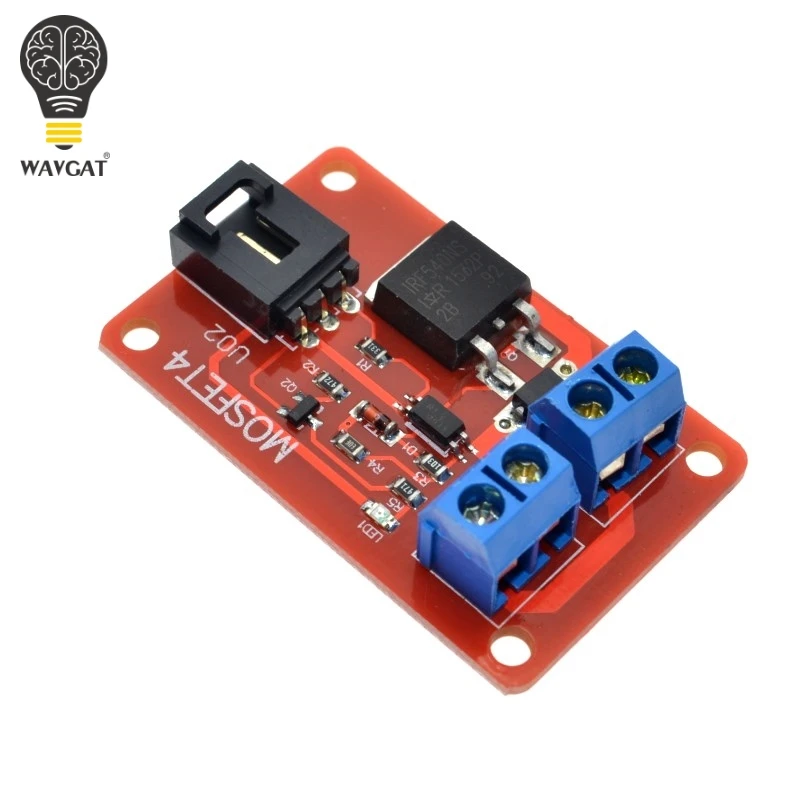 WAVGAT 1 канал Route MOSFET Кнопка IRF540 + модуль переключения для Arduino.|button switch module|mosfet modulemodule