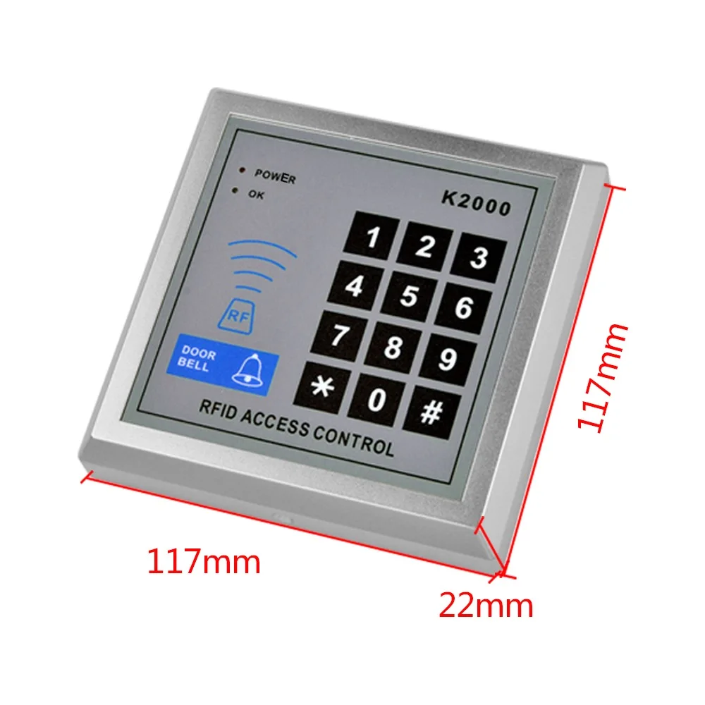 Дверная Клавиатура контроля доступа 125 кГц RFID ID карты бесконтактный считыватель