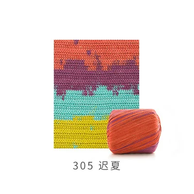 color 305 2 шара* 50 г необычный космический краситель кружевная пряжа ручной работы diy вязаная тонкая шерстяная пряжа крючком ручного плетения свитера хлопок нить t50 - Цвет: color 305