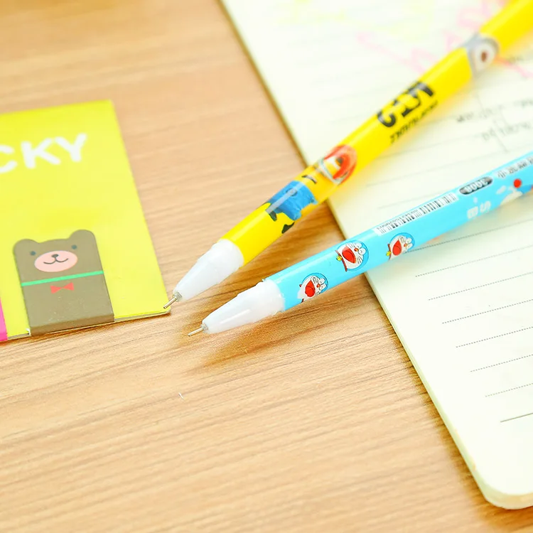 1 шт. Пластиковые Гелевые Ручки Дораэмон в Корейском стиле|gel pen|korea stationerypen school |