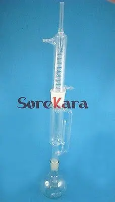 250 мл аппарат для экстракции стекла Soxhlet со спиральным конденсатором корпус