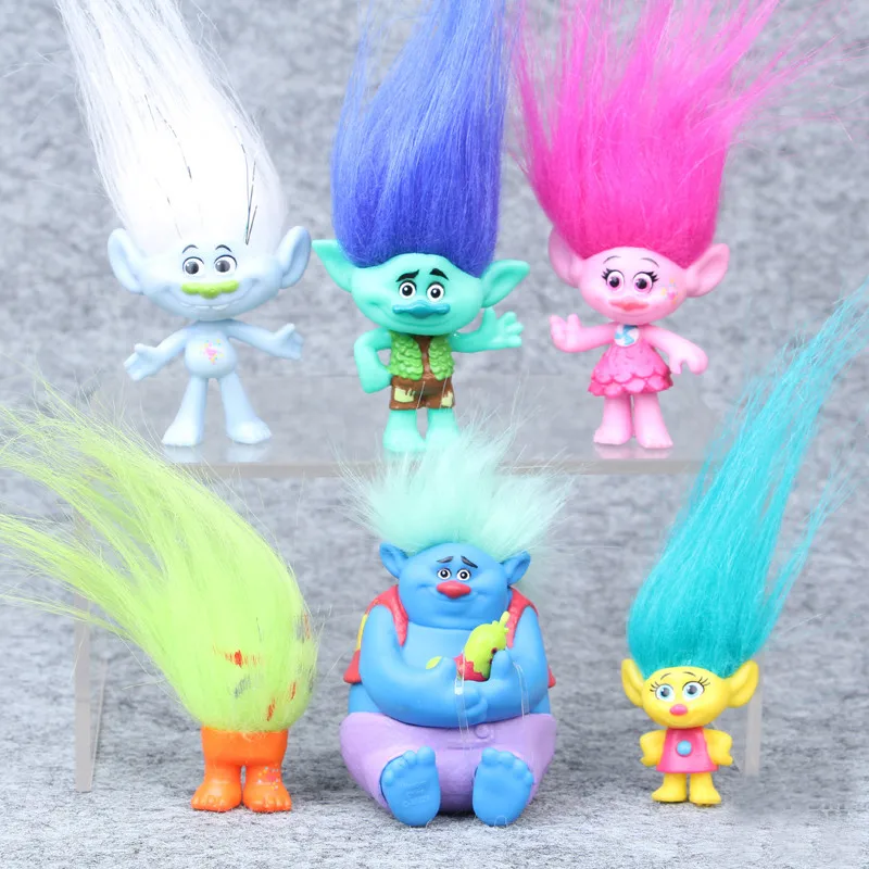 Фигурки из ПВХ Dreamworks 6 шт./компл./набор фигурки троллей попковые ветки Critter доски