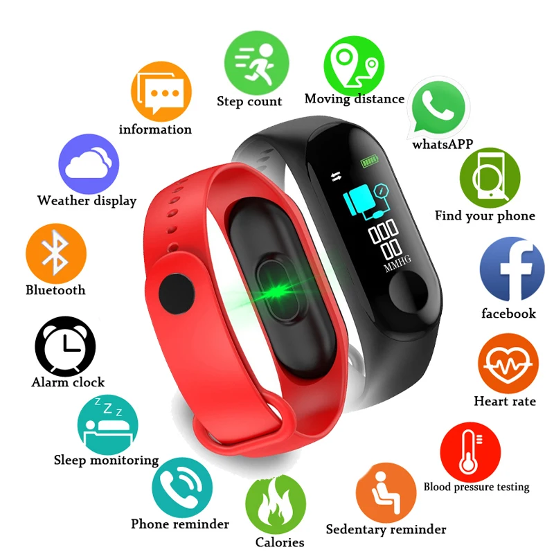 Цветной экран Bluetooth Смарт часы мужские спортивные фитнес Браслет