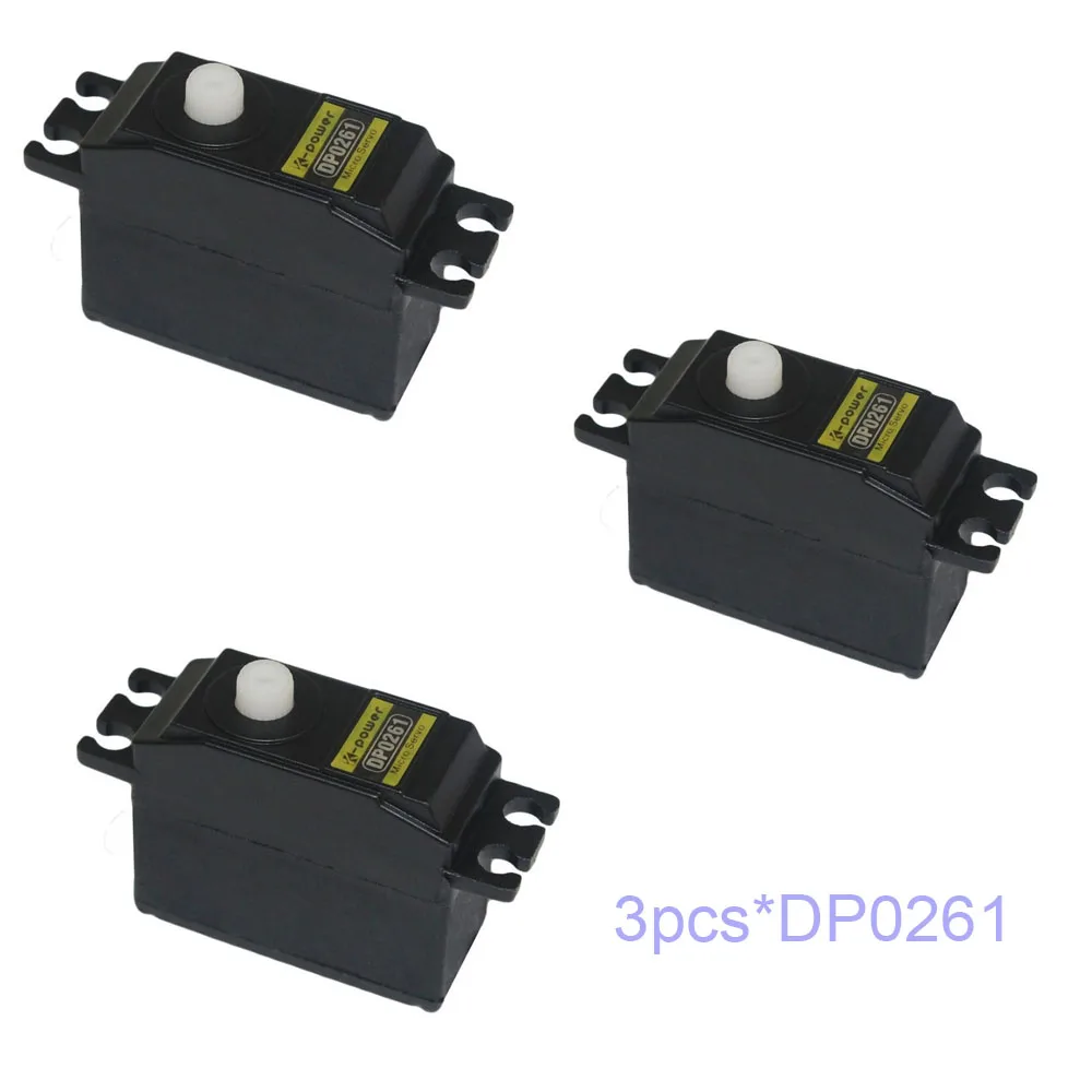 3 шт. K-power DP0261 2 кг Цифровая пластиковая Шестерня DC мотор микро мини 26g RC Хобби