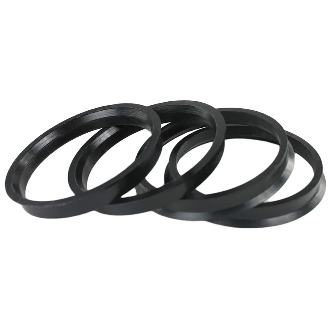 

Dewtreetali New Arrival 4pcs Hub Centric Rings Car Wheel Bore Center Collar 66.6-57.1mm For AUDI VW Benz Black Plastic