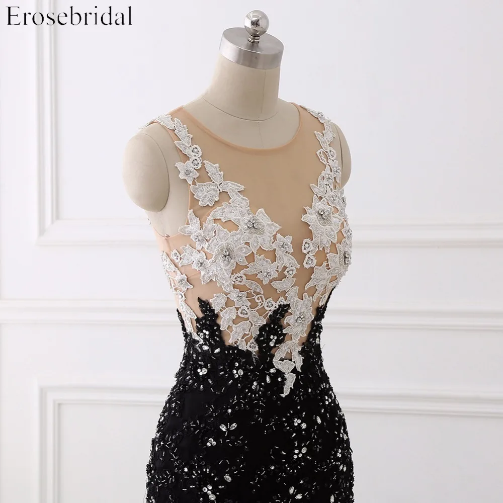 Платье для выпускного вечера Erosebridal с аппликацией в виде Русалочки цвета: белый