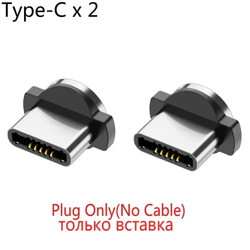 Круглый Магнитный Кабель с разъемом типа C Micro USB C с разъемами для быстрой зарядки телефона Microusb type-C магнитный разъем зарядного устройства для samsung S9 S10