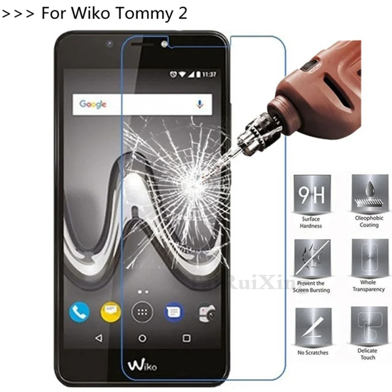 9H 2.5D 0 26 мм Закаленное стекло протектор экрана для Wiko Tommy 2 Tommy2 Защитная пленка