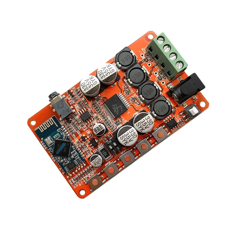 Цифровой Bluetooth усилитель чип плата 2x50 Вт беспроводной HIFI Bluetooth 4,0 AMP модуль аудио приемник с 3,5 мм наушники