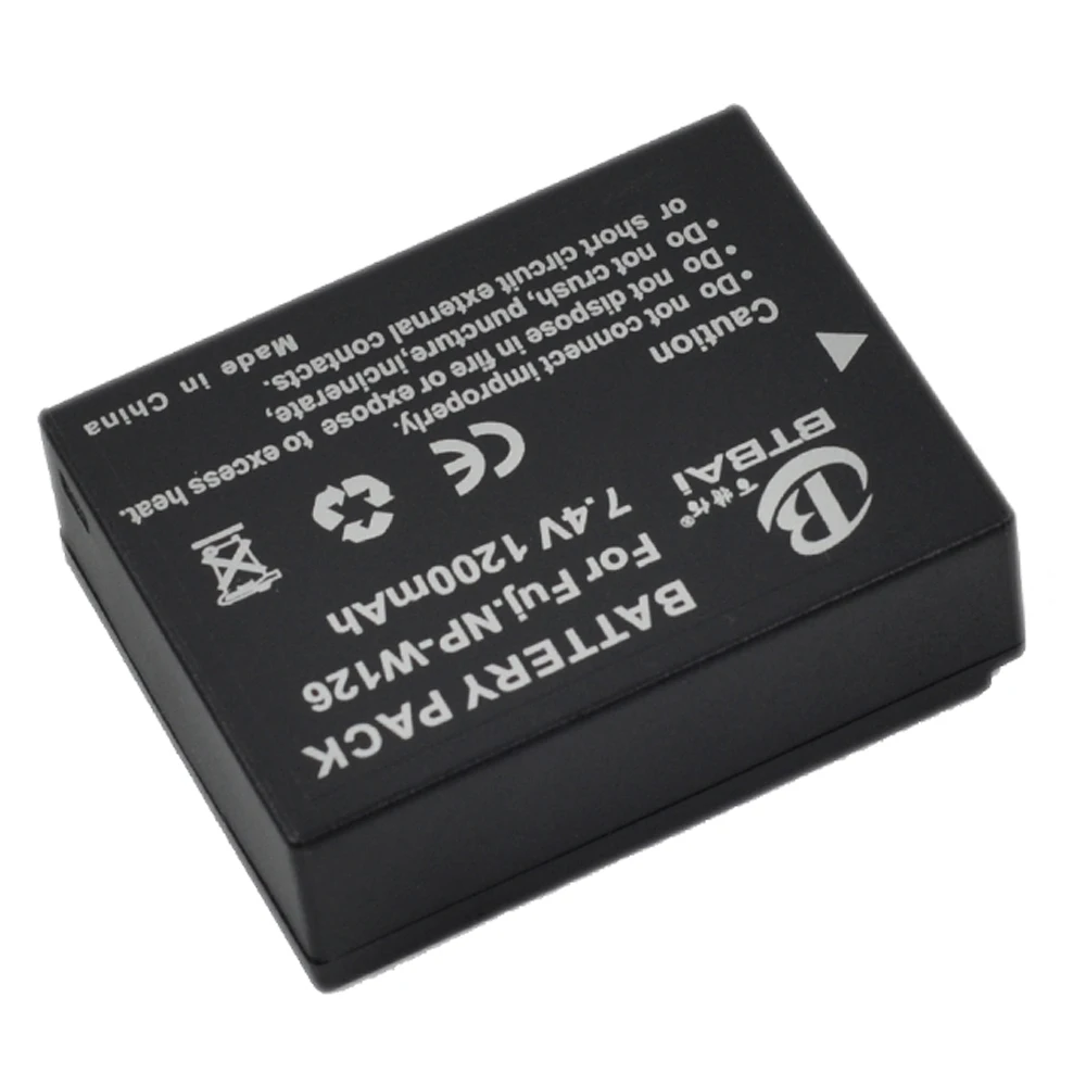 Аккумулятор для камеры NP-W126 FinePix HS30 HS30EXR HS33EXR HS35 HS35EXR HS50 HS50EXR NP-W126S XA1 X-A1 XA2 X-A2 |