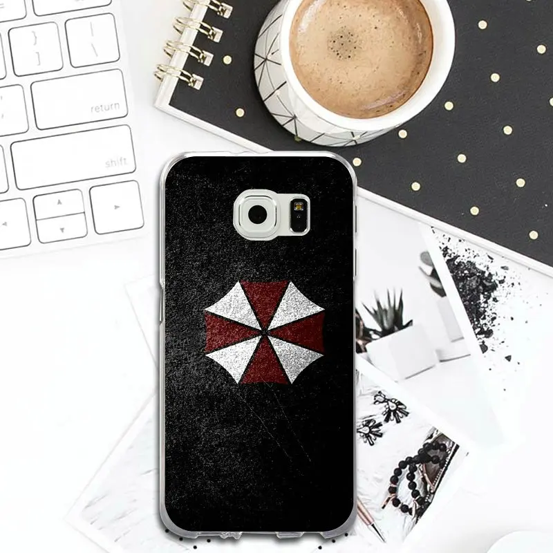 Зонтик Corporation тема Resident Evil Мягкий мобильный чехол для телефона Samsung Galaxy S2 S4 S5 S6 S7 S8