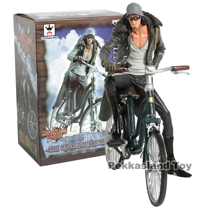 box One piece Navy Senior General Aokiji Kuzan& Bicycle ПВХ аниме фигурка коллекция модель куклы игрушки подарок - Цвет: box