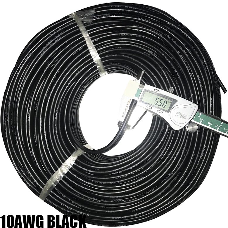 10 м силиконовый провод Ультра гибкая тестовая линия 22AWG 24AWG 26AWG 28AWG 30AWG кабель Луженая Медь лампа мягкие Провода Кабели