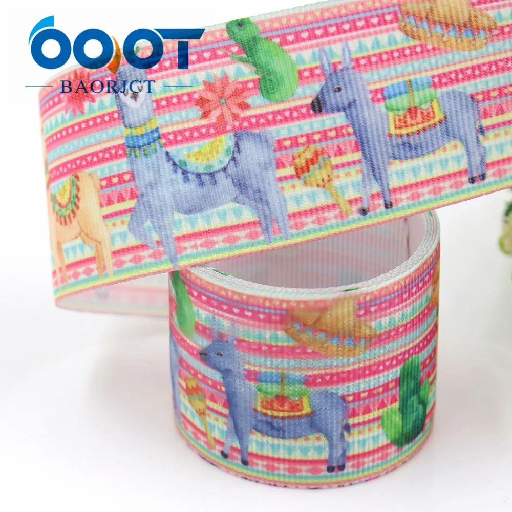 OOOT BAORJCT I-19426-1087, 1-1/", 10 ярдов мультфильм термотрансферные печатные корсажные ленты, Бант колпачок DIY аксессуары украшения