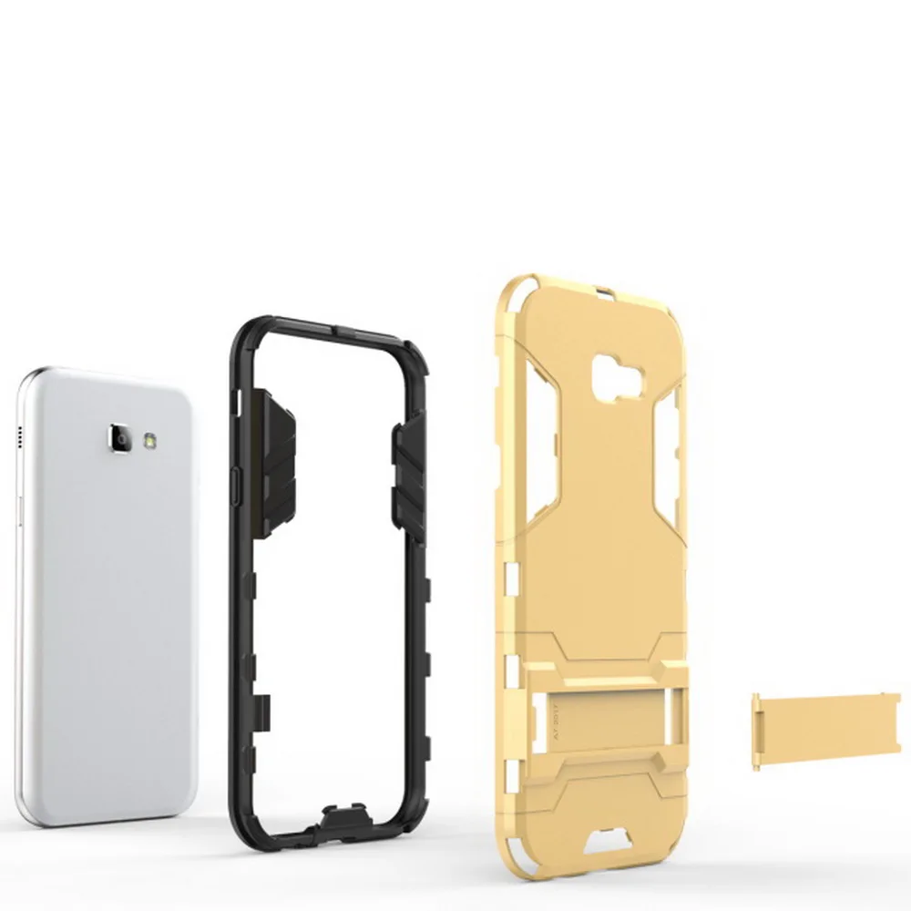 For Samsung Galaxy A3 2017 A320 Resistant Opt Kickstand Armor Hard Rugged Rubber Case 2 in 1 TPU Clip Holster Back Shell Cover |