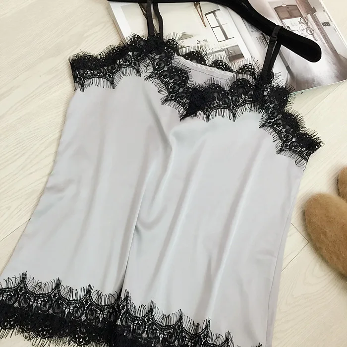 Новинка 2017 Женский однотонный топ женский модный жилет с кружевными лямками