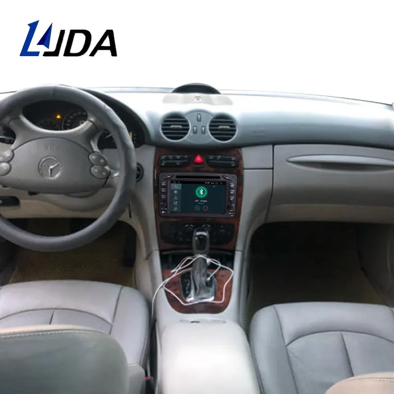 Автомагнитола LJDA 2 Din Android 10 0 для Mercedes Benz CLK W209 W203 W208 W463 Vaneo Автомобильная
