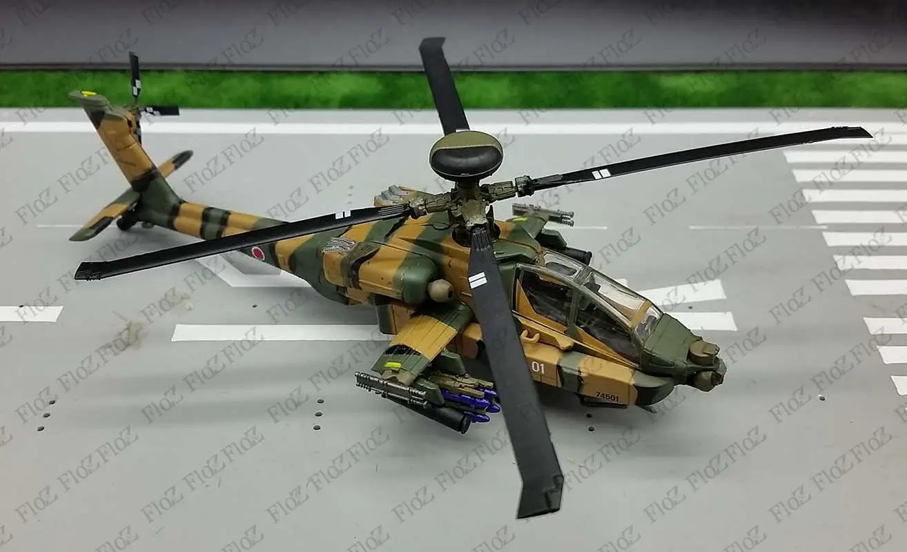Япония JSDF AH-64D Apache longbow attack вертолет 1/100 самолет литая модель |