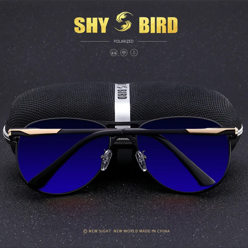 Мужские солнцезащитные очки с поляризацией SHYBIRD брендовые дизайнерские защитой