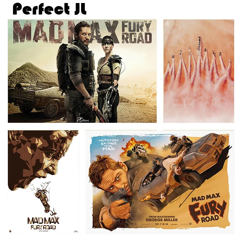 Мебельная декоративная бумага с белым покрытием Mad Max Fury Road B настенная наклейка