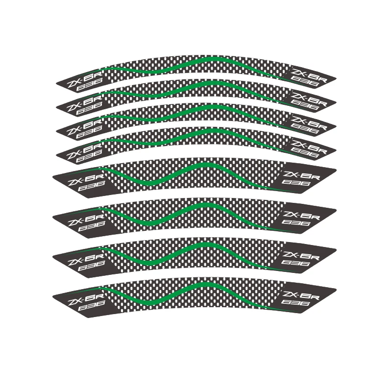 

KODASKIN Wheel Rim Stickers Vinyl Motorcycle Sticker for KAWASAKI ZX-6R ZX6R 636