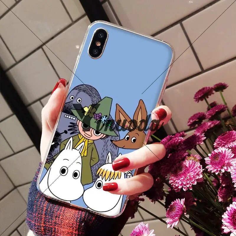 Yinuoda Moonmin Hippo милый мультяшный чехол с животными мягкий для телефона iPhone X XS MAX 6 6S 7