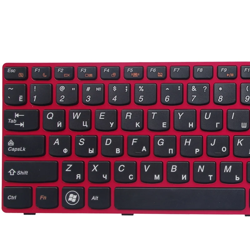 Клавиатура для ноутбука GZEELE красная клавиатура Lenovo ideapad G580 Z580A G585 Z585 G590 Z580 G580A N580 N581