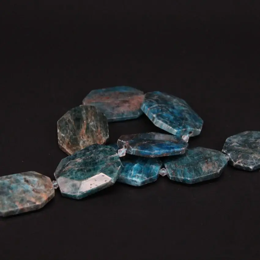 Бусины Из Натурального голубого апатита 15 5 дюйма/нитка|loose beads|beads jewelry makingblue apatite |