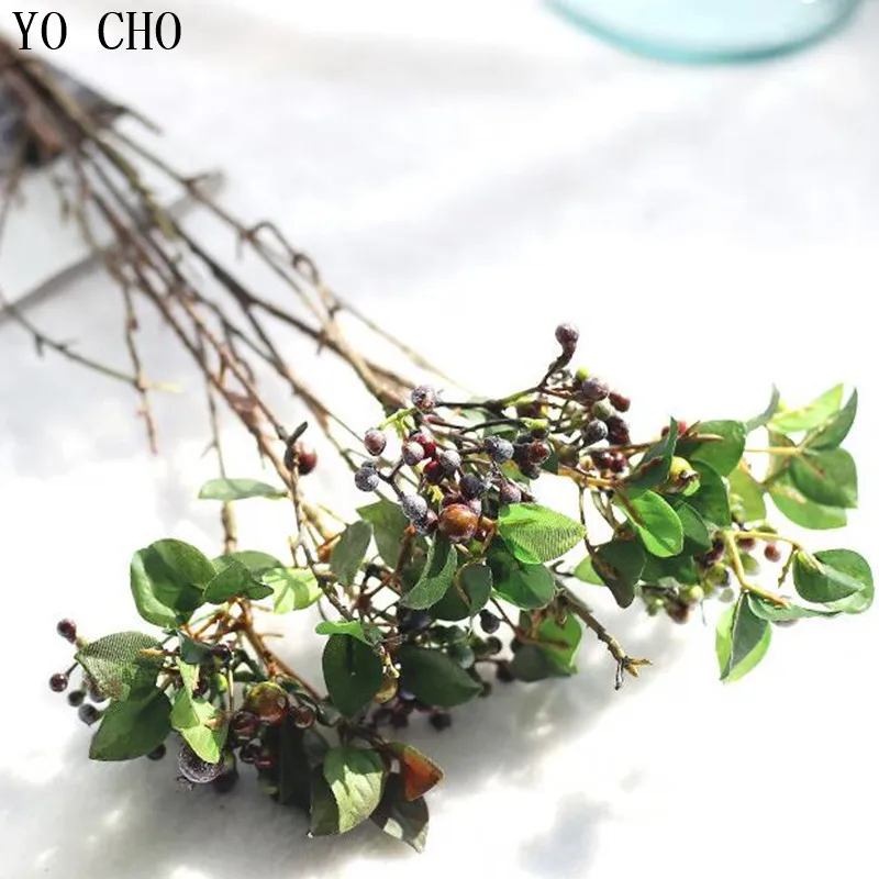 YO CHO 1 шт. искусственная лоза ягоды листья|Искусственные растения| |