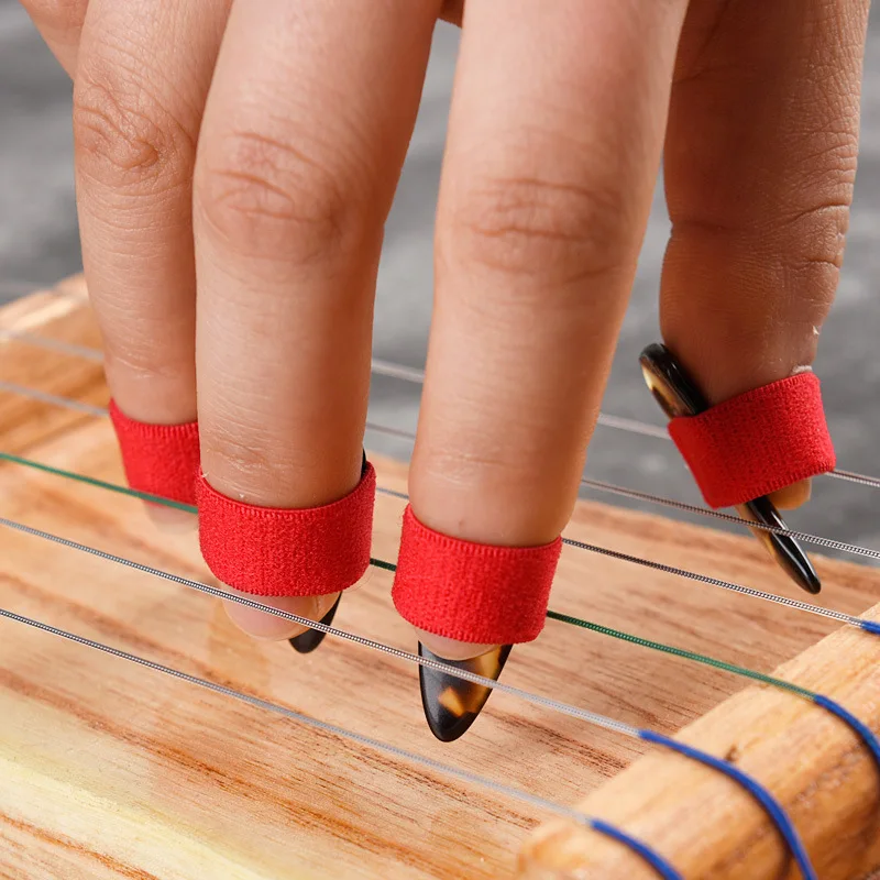 Zither pipa лента без окружающей среды Набор ногтей Кольцо Китайский Zither La Cetra набор из десяти