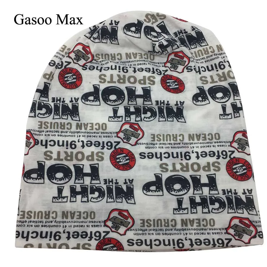 Громоздкая шляпа, весенняя, Skullies, модные шапки, классический принт с флагом, Повседневная шапка s, хлопок, женская шапка, женская, мужская, с рукавом, шапочка - Цвет: style4